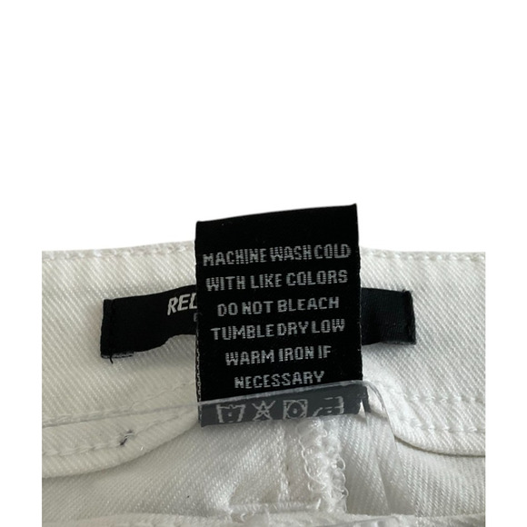 Redfox Jeans Womens Large White Lace Up Pants Skinny Grommet Stretch Shoestring - Picture 8 of 11